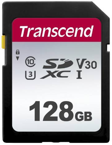 TRANSCEND 300S 128GB UHS-1 CLASS 10 U1 U3 V30 SDXC CARD - TLC
