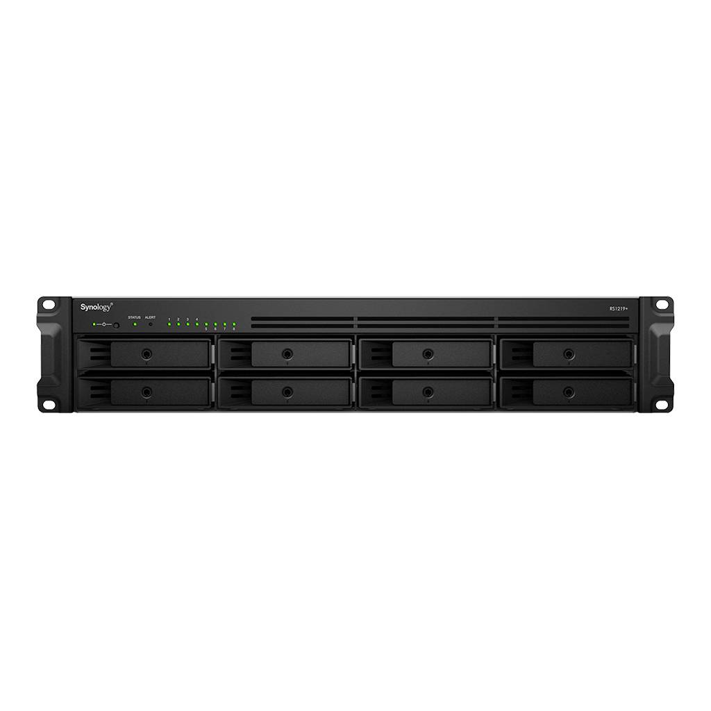 RackStation 4-bay (up to 16-bay); Xeon D-1527 Quad Core 2.2Ghz; 8GB RAM (Up to 64GB); 4 x GbE LAN; 2x USB3.0; Redundant PSU