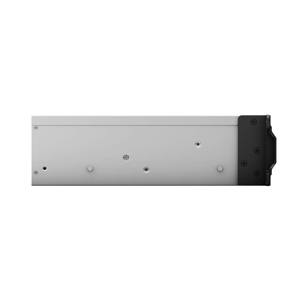 RackStation 4-bay (up to 16-bay); Xeon D-1527 Quad Core 2.2Ghz; 8GB RAM (Up to 64GB); 4 x GbE LAN; 2x USB3.0; Redundant PSU