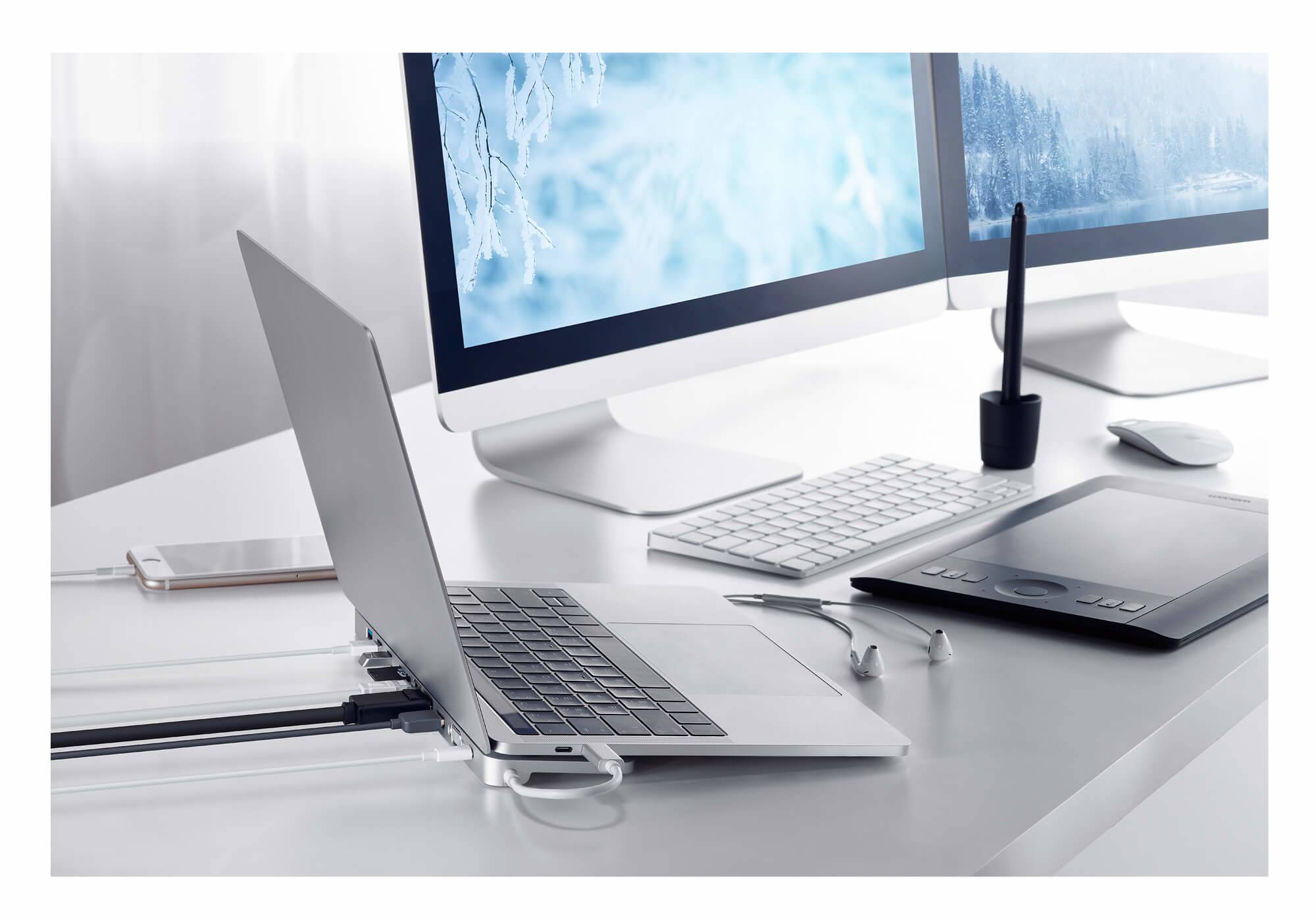 ATEN USB-C Multiport Dock with Power Pass-Through