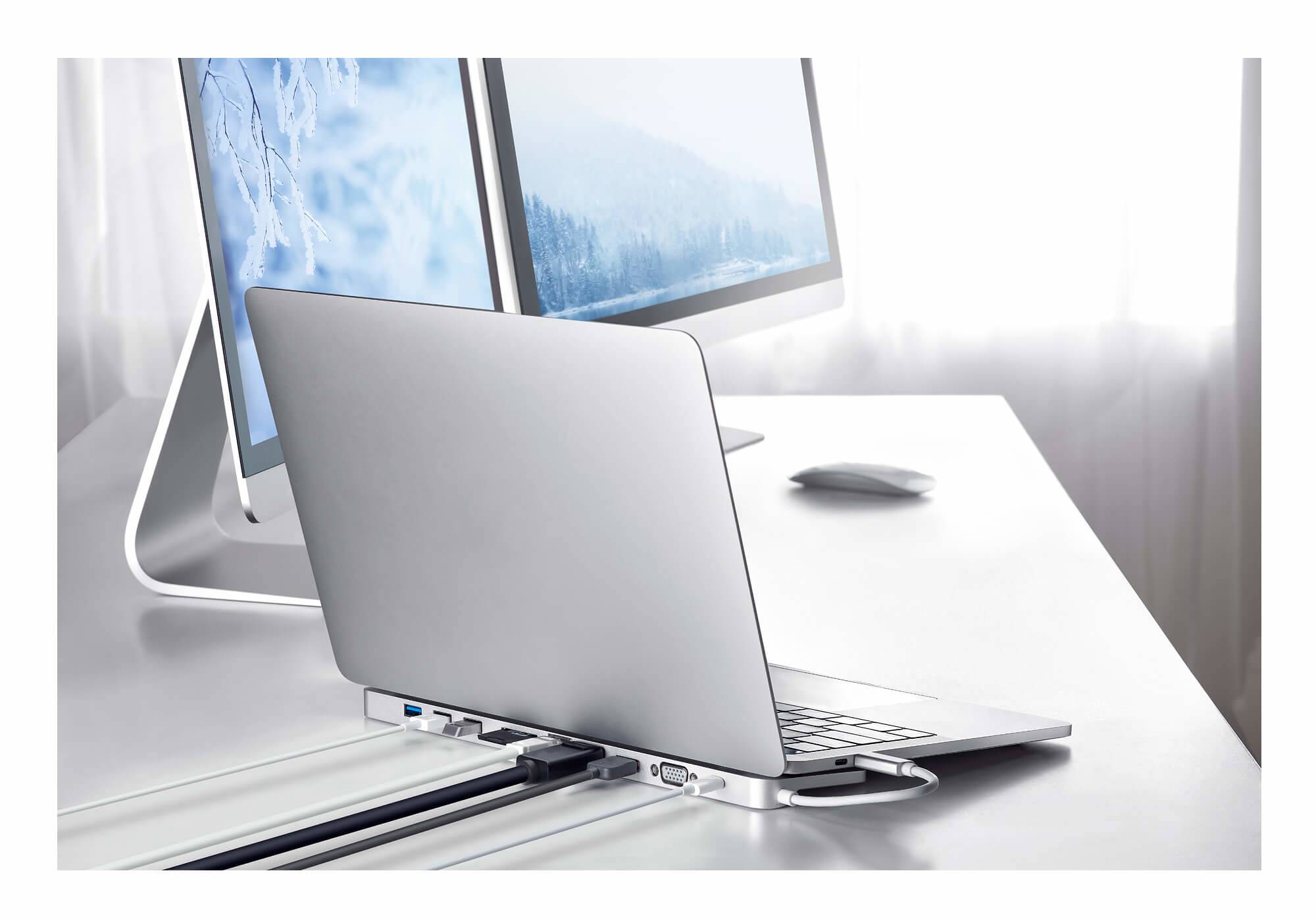ATEN USB-C Multiport Dock with Power Pass-Through