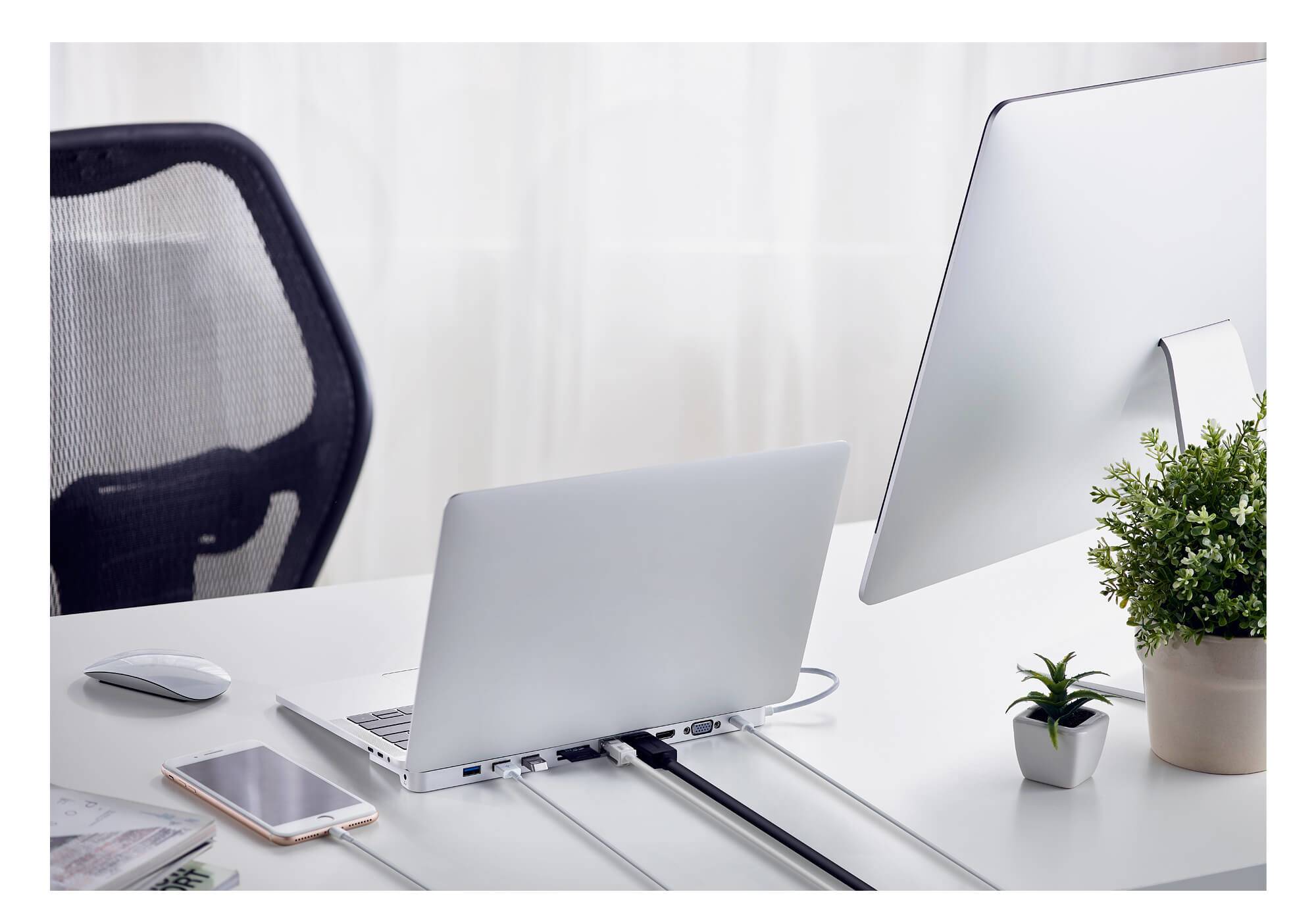ATEN USB-C Multiport Dock with Power Pass-Through