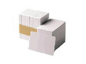 Zebra white PVC cards; 30 mil (500 cards)