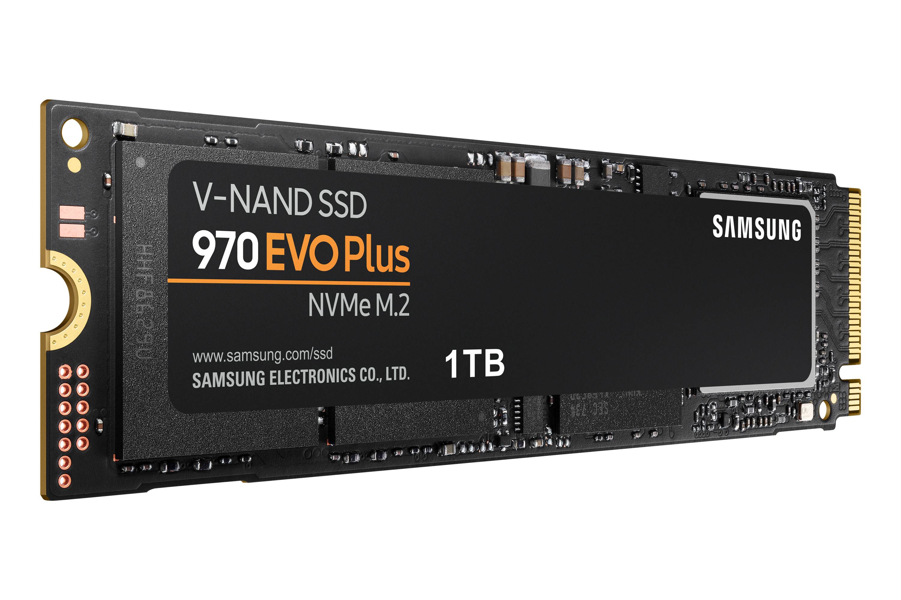 SAMSUNG 970 EVO Plus 1TB NVMe SSD - Read Speed up to 3500 MB/s; Write Speed to up 3300 MB/s 600 TBW; 1.5 M Hrs MTBF