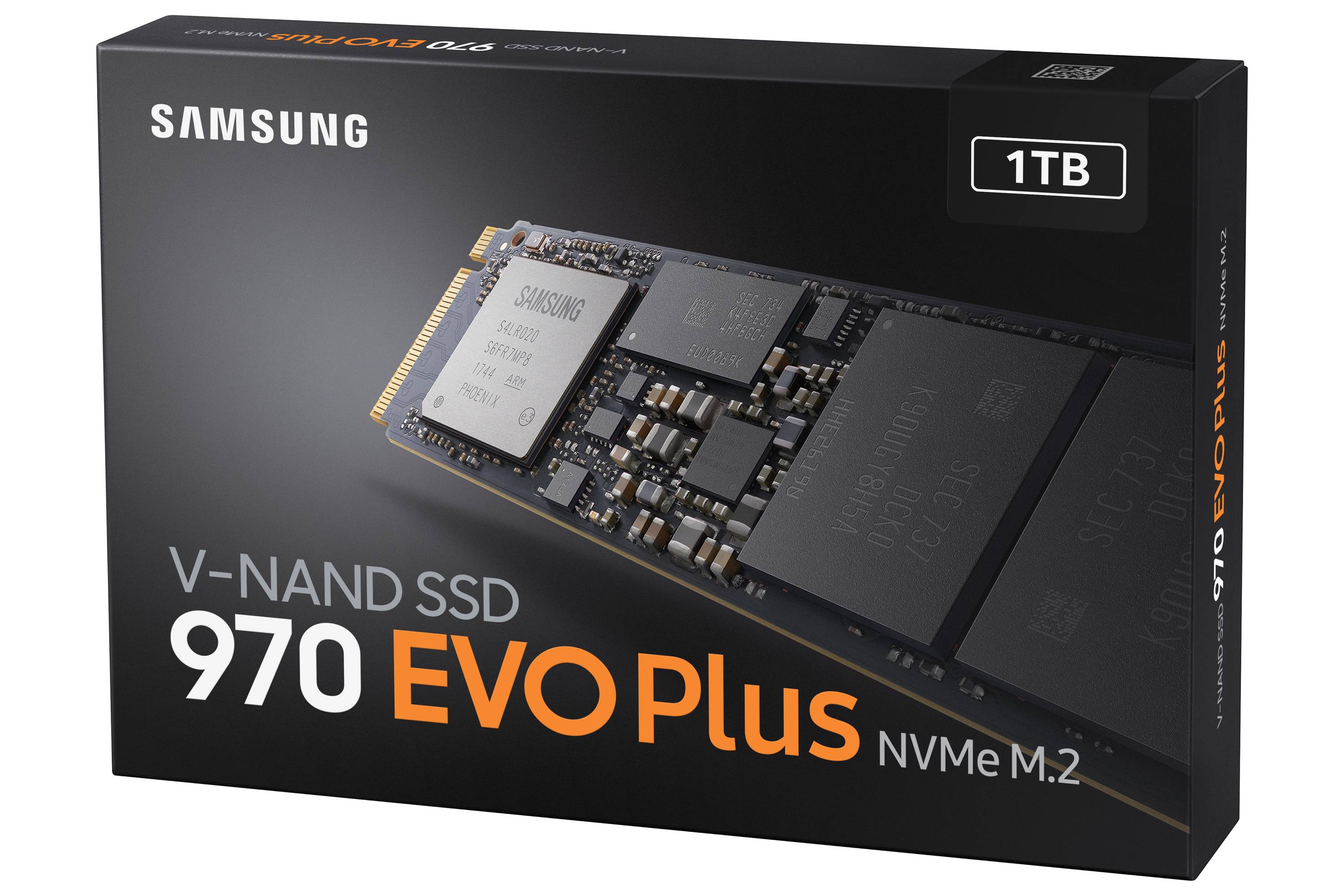 SAMSUNG 970 EVO Plus 1TB NVMe SSD - Read Speed up to 3500 MB/s; Write Speed to up 3300 MB/s 600 TBW; 1.5 M Hrs MTBF