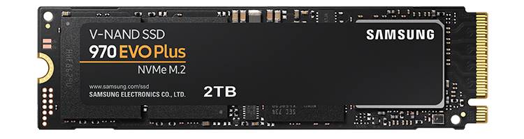 SAMSUNG 970 EVO Plus 2TB NVMe SSD - Read Speed up to 3500 MB/s; Write Speed to up 3300 MB/s 1200 TBW; 1.5 M Hrs MTBF
