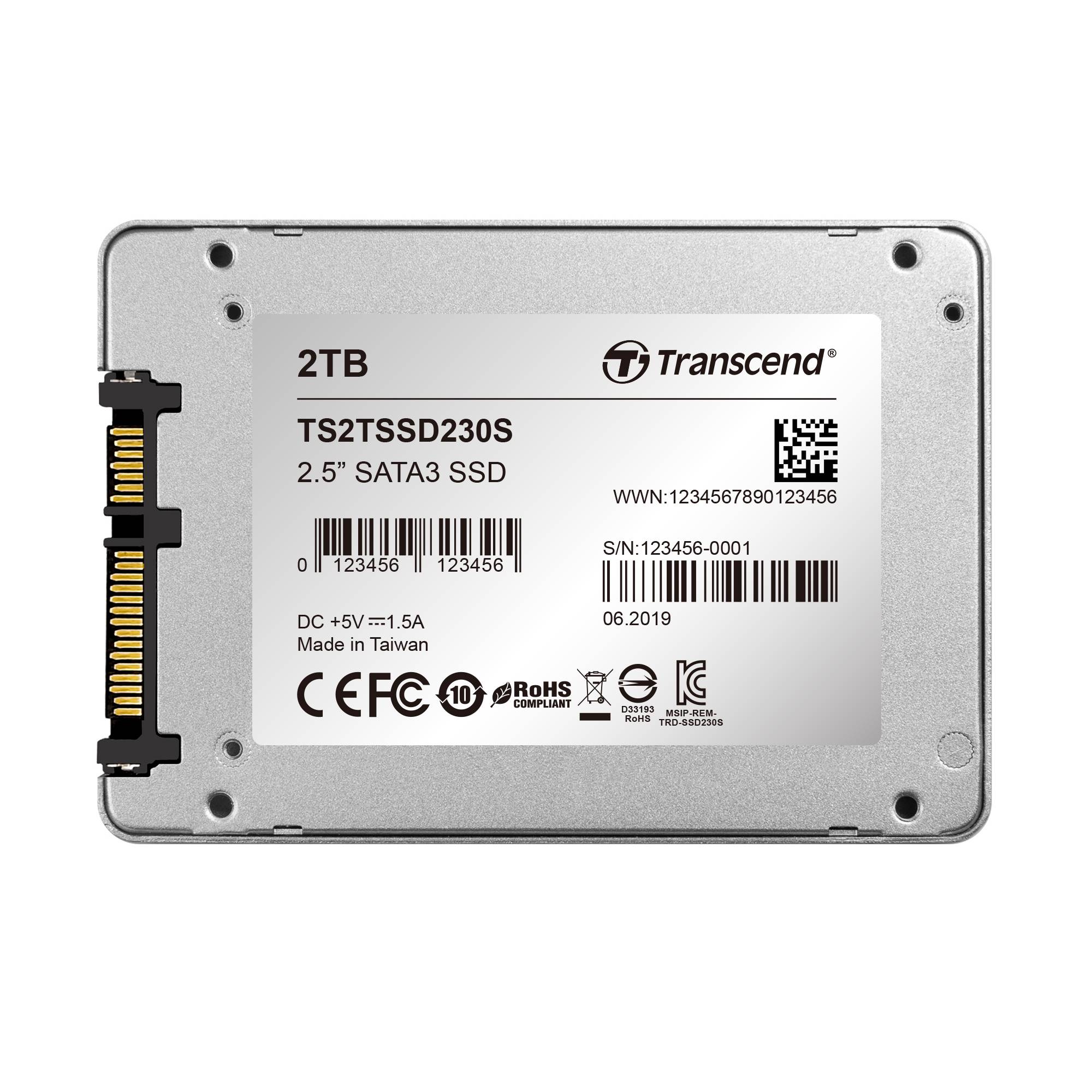 TRANSCEND 2 TB SSD230S 2.5'' SSD DRIVE - 3D TLC NAND