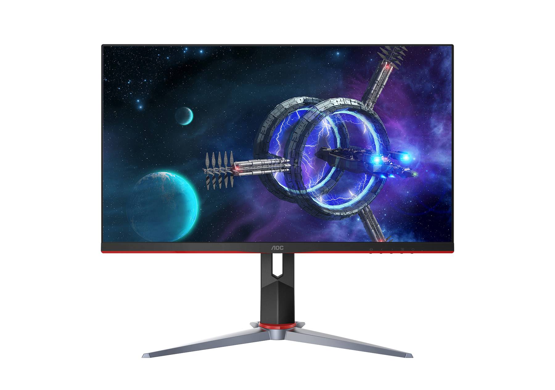 AOC 27'' Monitor  FHD 144hz FreeSync; VESA; Low blue light; Flicker Free; Narrow Bezel; 4 year warranty.