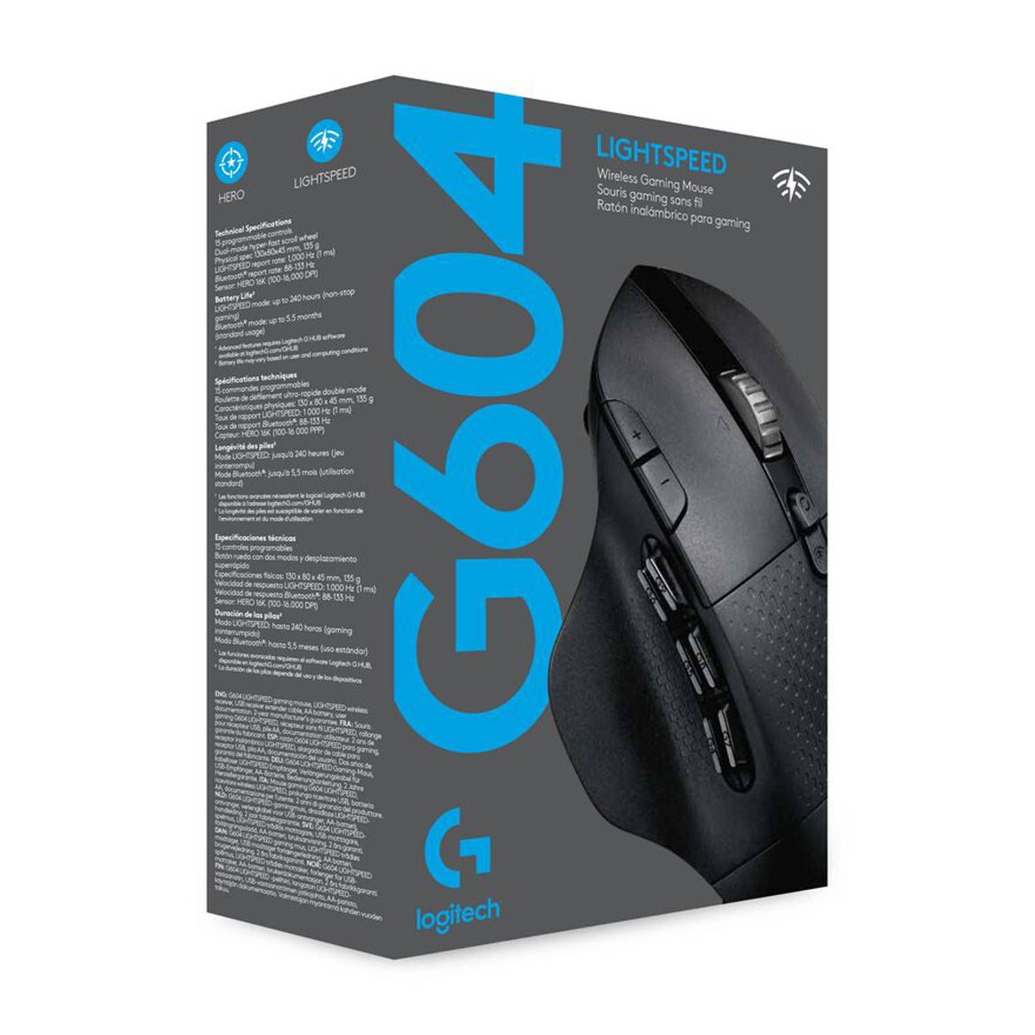 Logitech G604 Lightspeed Wireless Gaming Mouse 910-005650