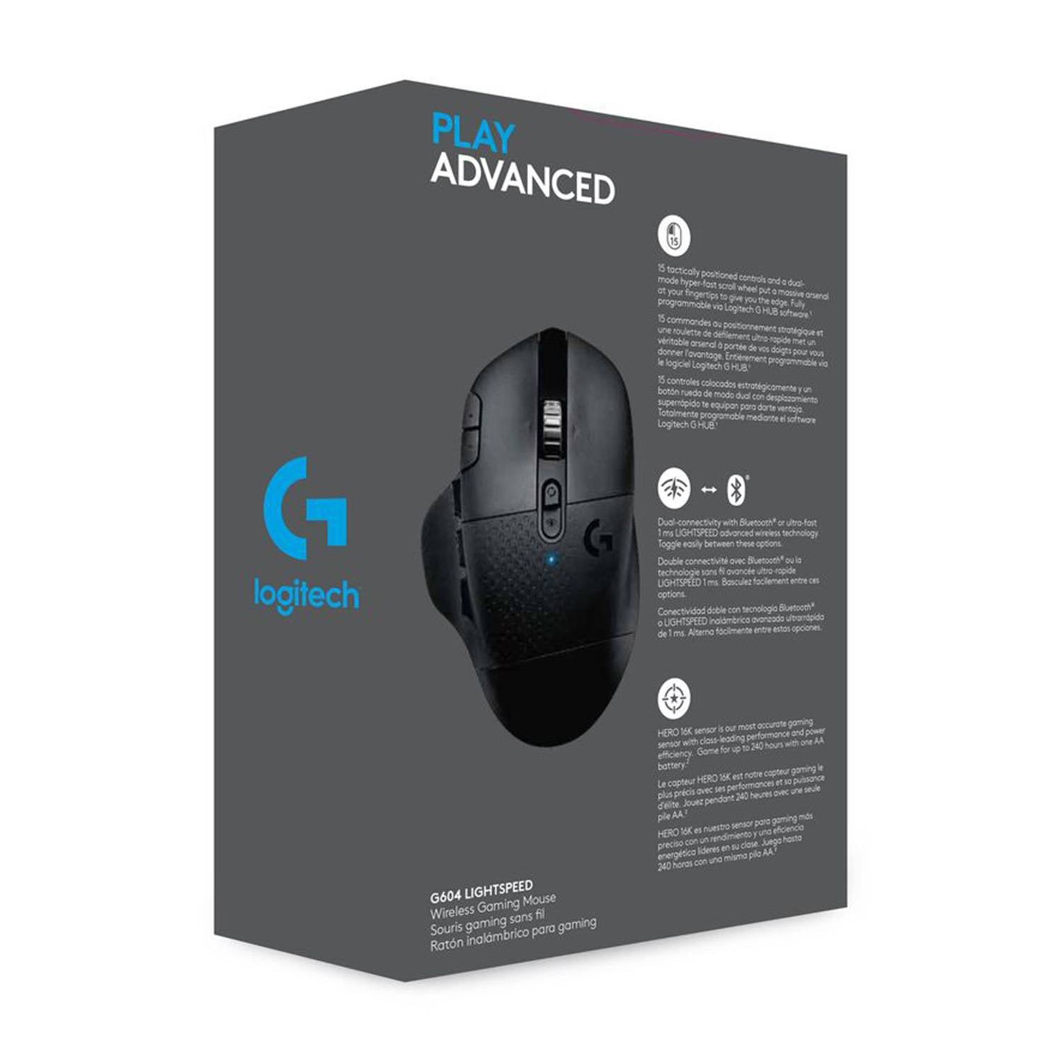 Logitech G604 Lightspeed Wireless Gaming Mouse 910-005650