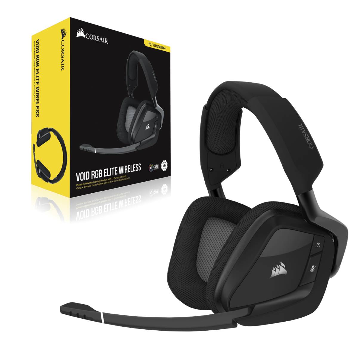 Corsair Void RGB Elite Wireless Premium Gaming Headset - Carbon