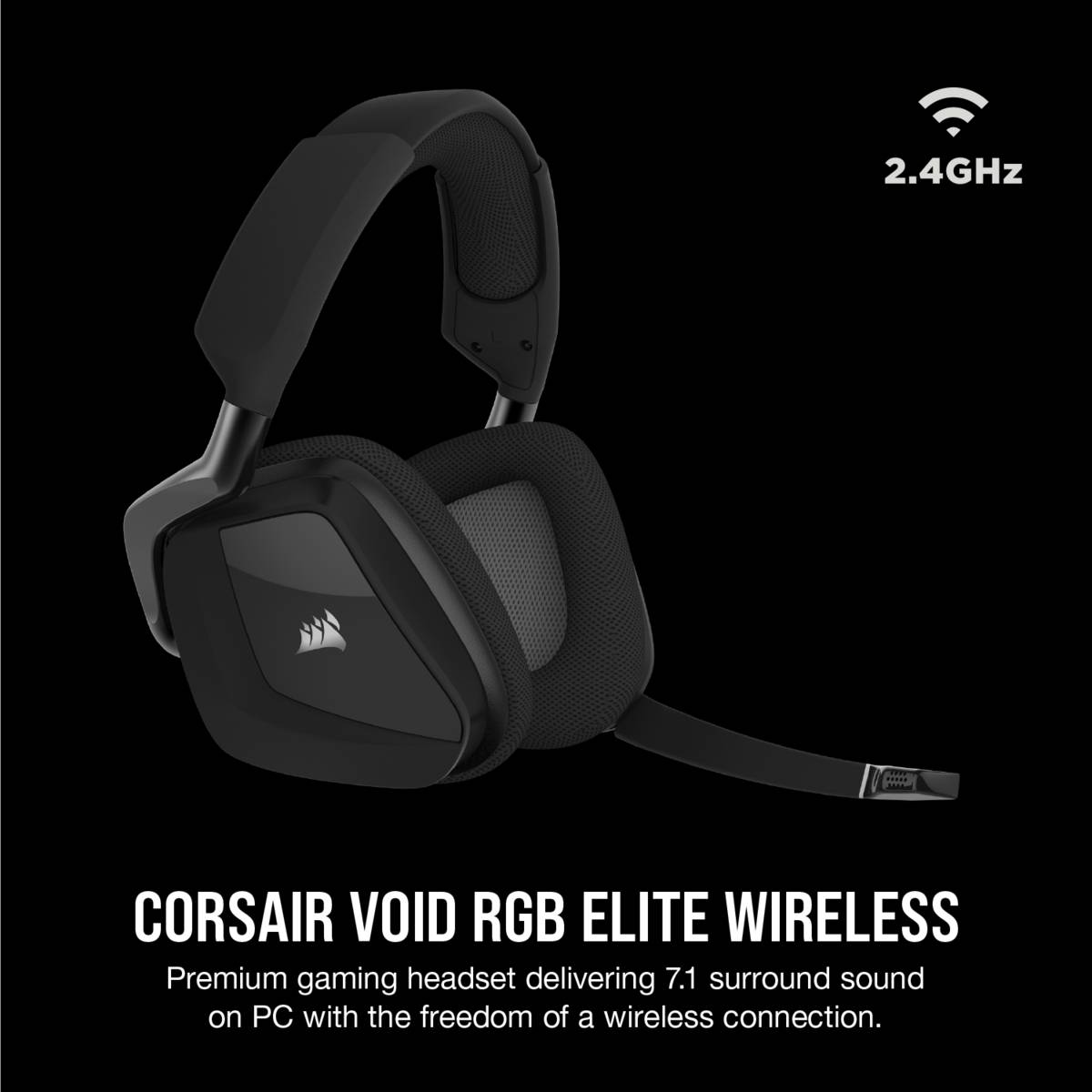 Corsair Void RGB Elite Wireless Premium Gaming Headset - Carbon (UNBOXED DEALS)