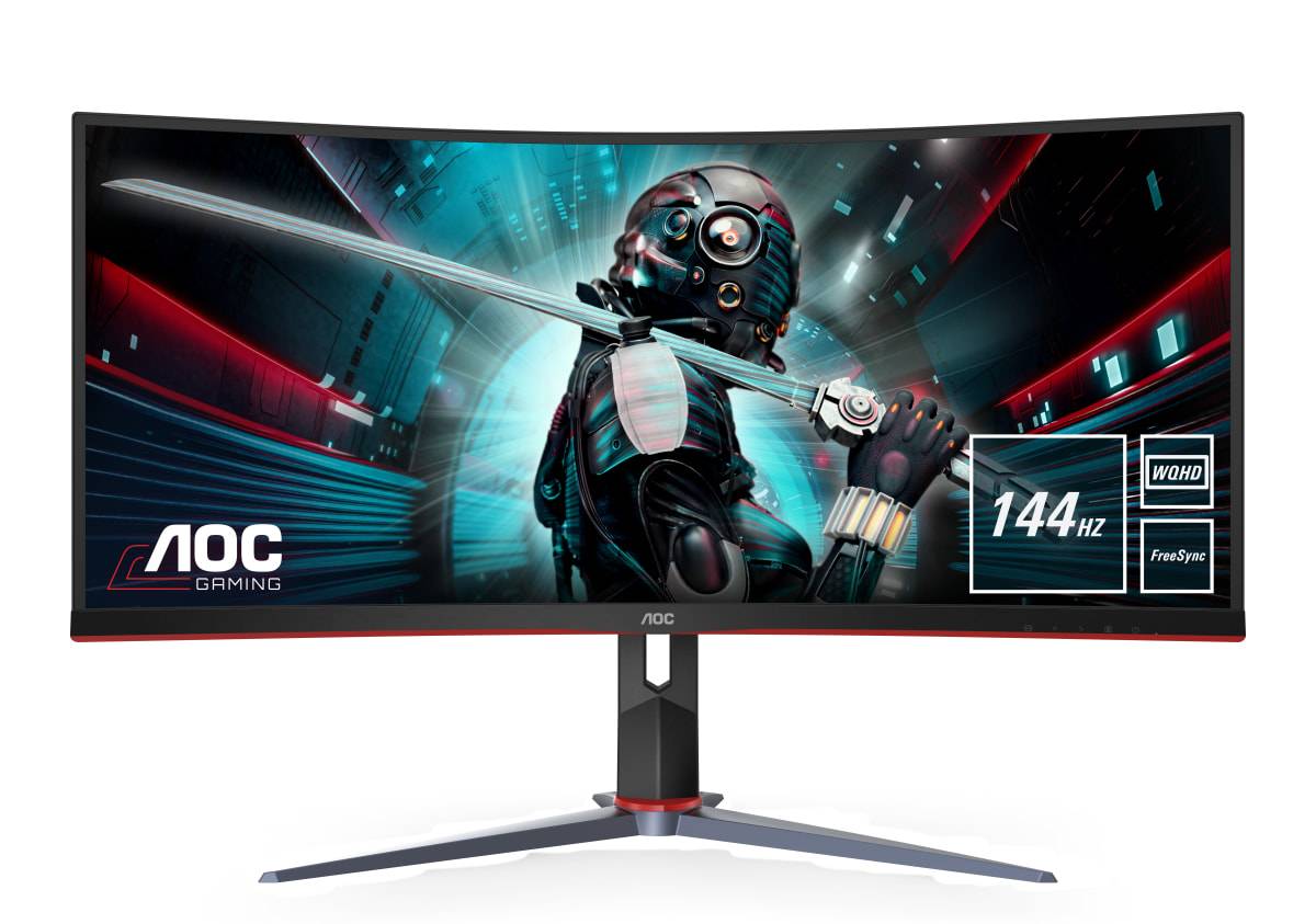 Agon Monitor: 34'' Curved Monitor 3440 x1440; MVA; 144hz; D Sub; GP; HDMI; Display Port; 4 year carry in/swop out.