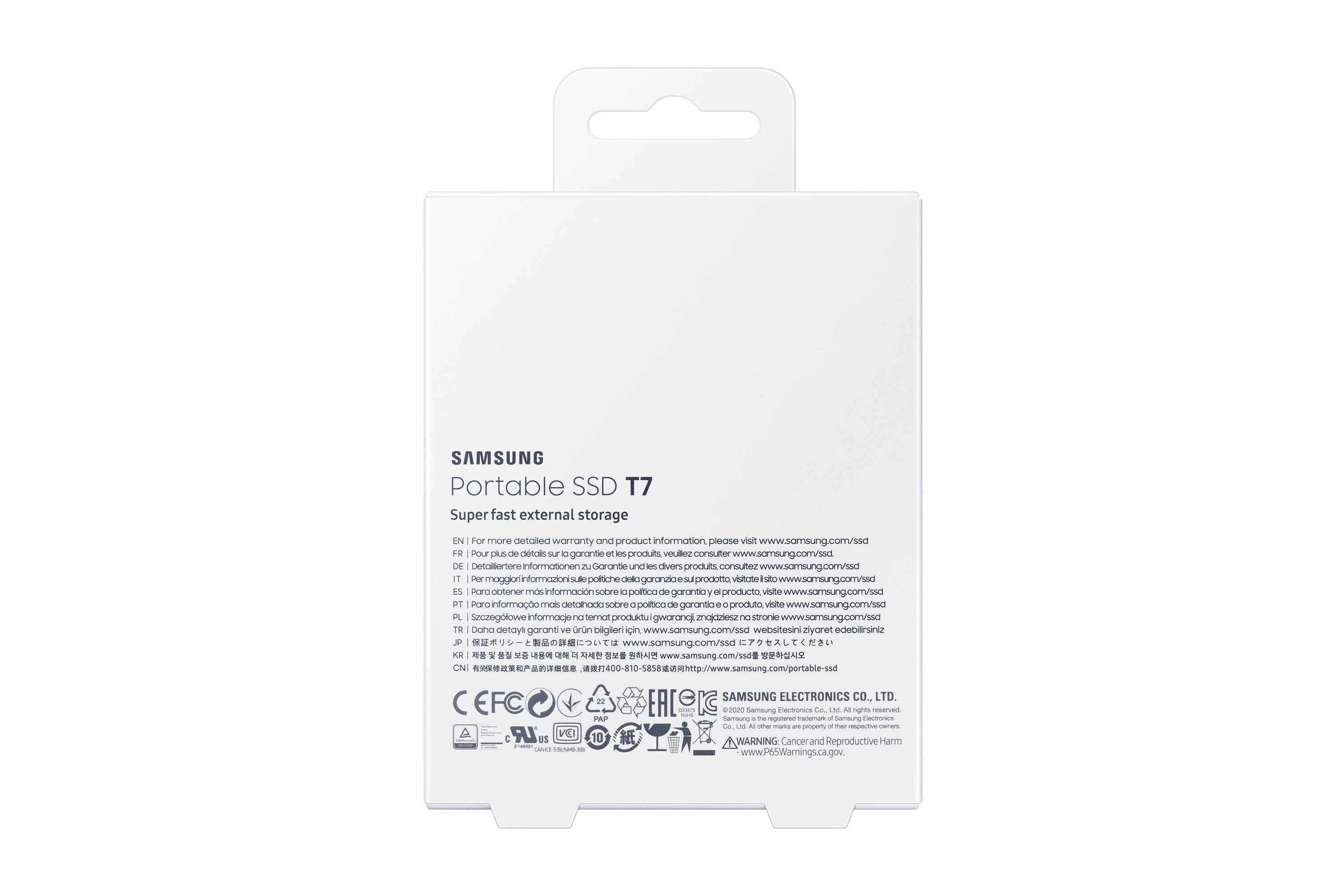 SAMSUNG  2TB T7 PORTABLE SSD  - TITAN GREY