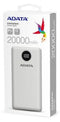Adata - P20000QCD 20000mAh (74Wh) Power Bank - White