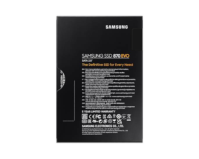 SAMSUNG 870 EVO 1TB 2;5INCH SATA SSD