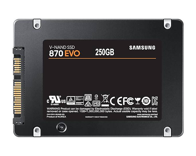 SAMSUNG 870 EVO 250 GB 2.5'' SATA SSD