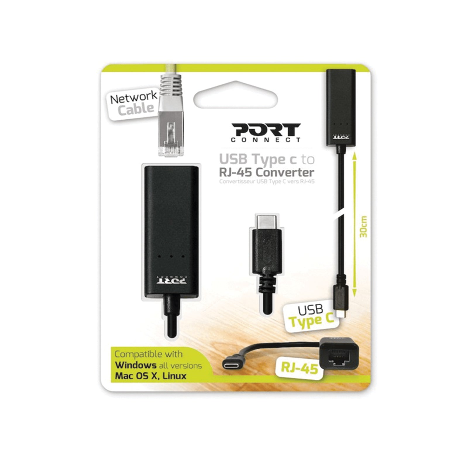 PORT CONVERTER TYPE C TO RJ45-0