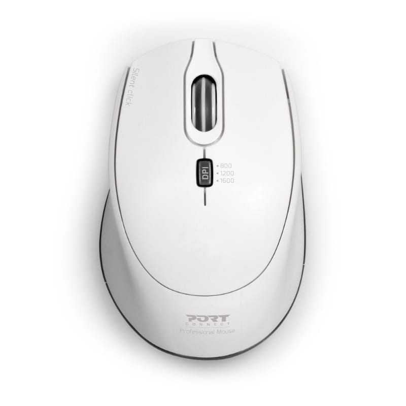 PORT MOUSE SILENT RF WHT