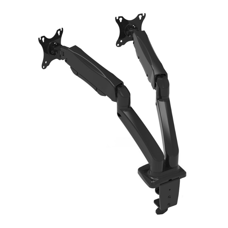 PORT MONITOR ARM DUAL BK