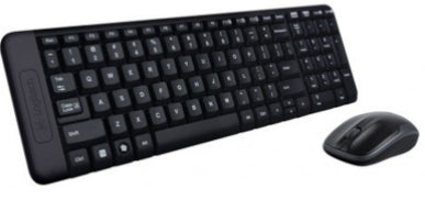 Logitech MK220 Wireless Mouse & Keyboard Combo - Black