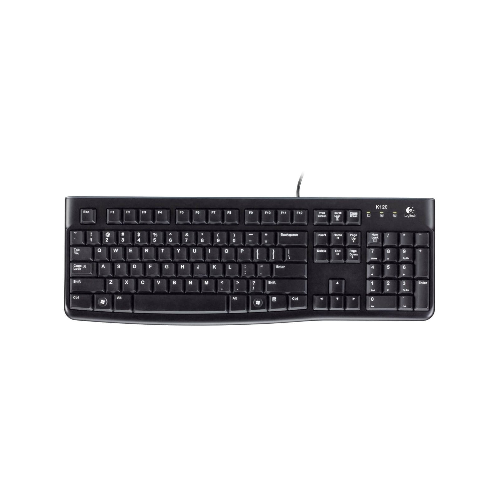 LOGITECH K120 WIRED KEYBOARD, BLACK-0