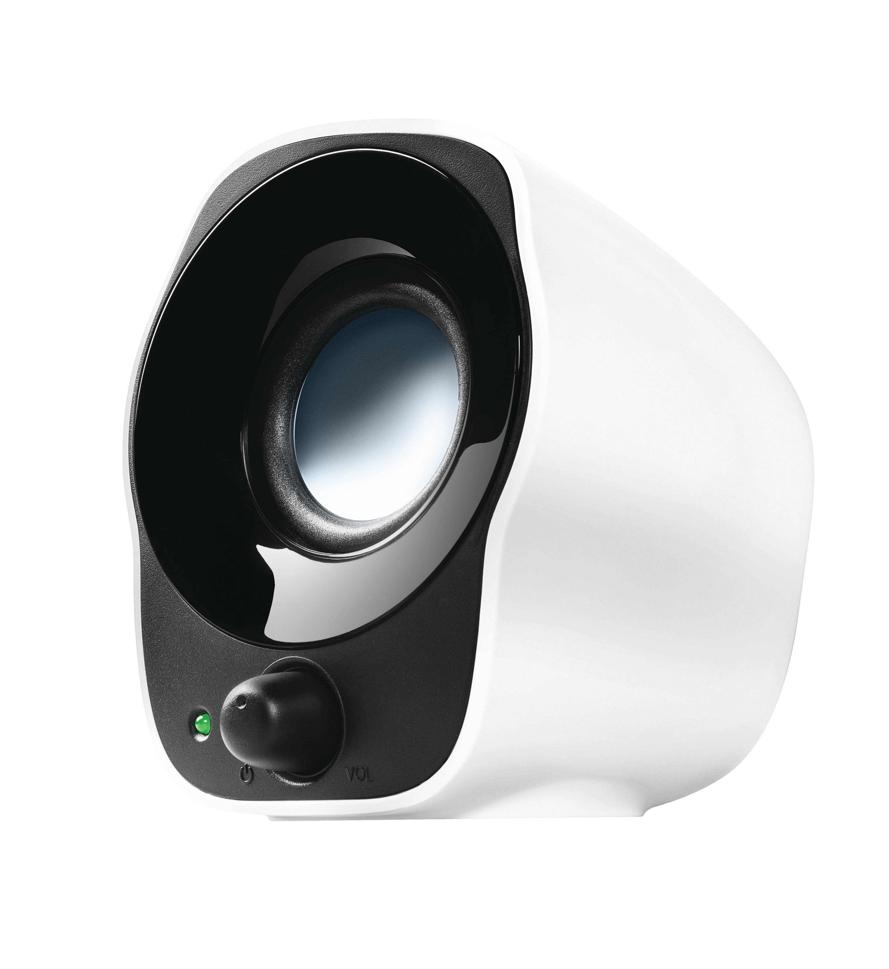Logitech Desktop Speakers Z120 2.0 USB Powered 3.5 mm audio input  Cable management  Power and volume controls  1.2 Watts RMS