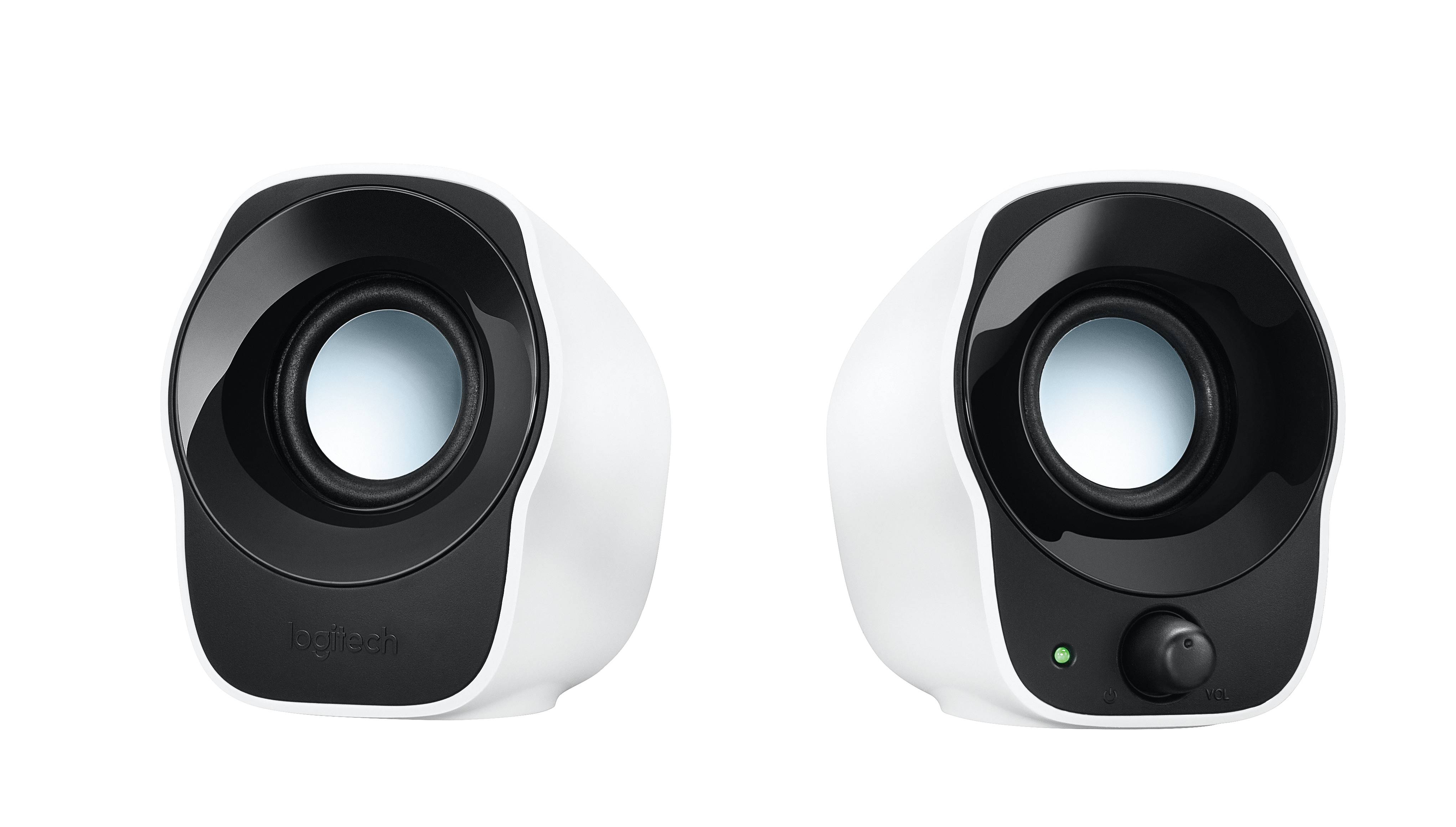 Logitech Desktop Speakers Z120 2.0 USB Powered 3.5 mm audio input  Cable management  Power and volume controls  1.2 Watts RMS