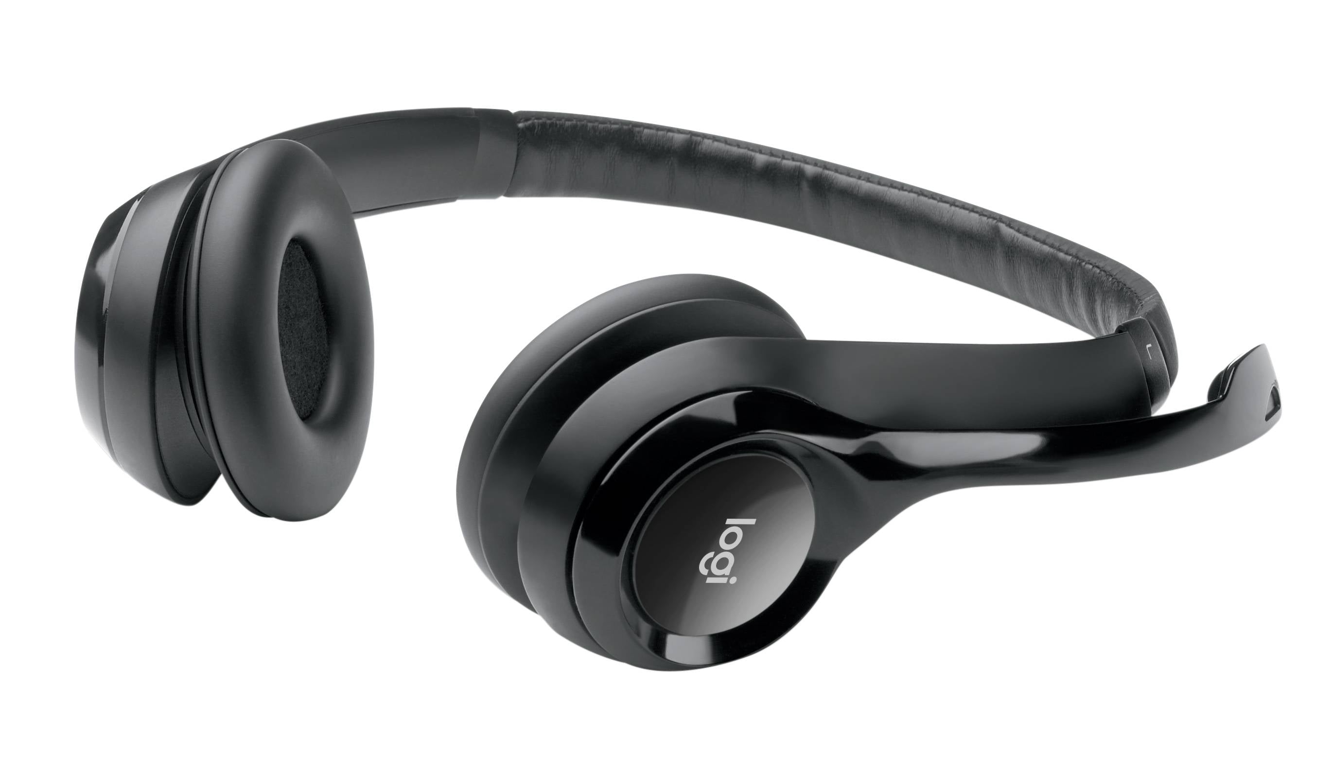 Logitech Headset H390 Black USB Stereo Internet headset adjustable headband Noise cancelling rotating microphone Cable length 2.