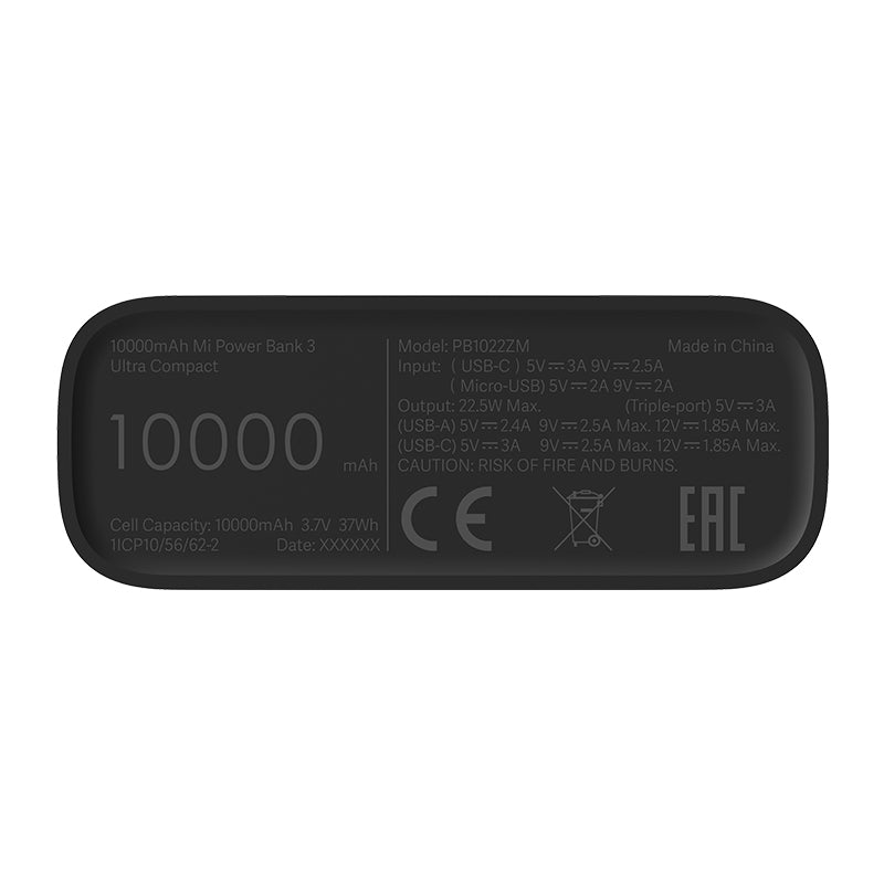 Xiaomi 10000mAh Mi Power Bank 3 Ultra Compact