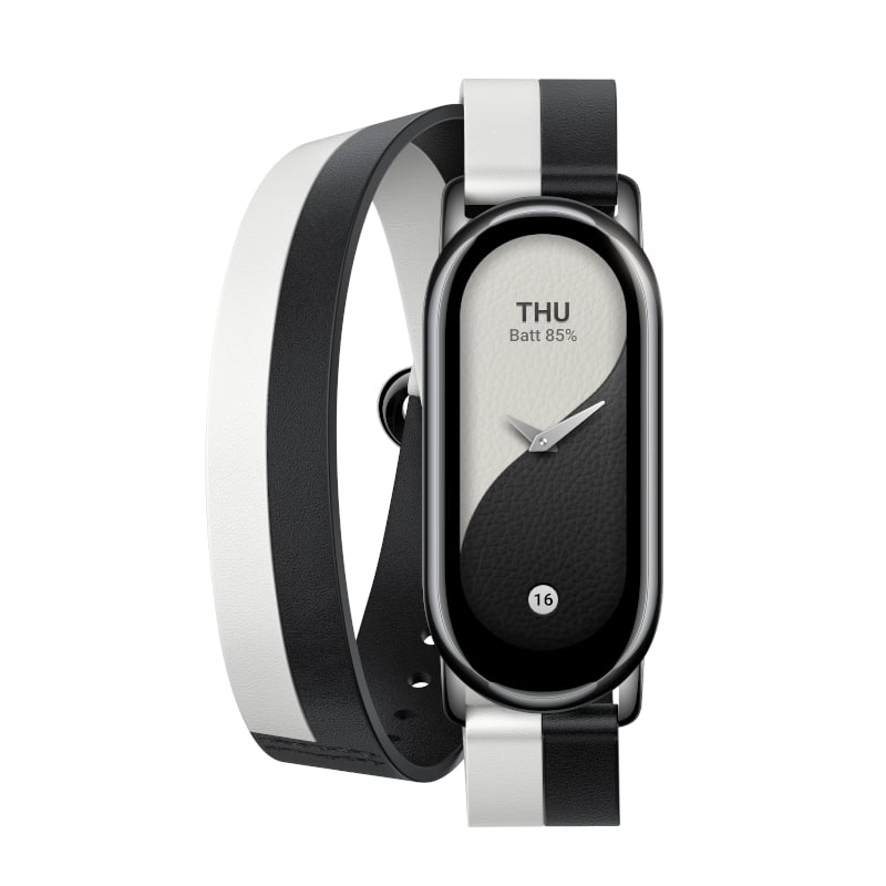 XIAOMI SMART BAND 8 DBL WRAP STRAP BK|WT-0