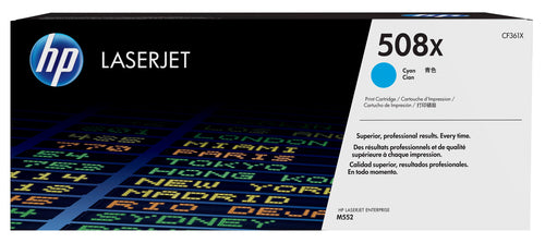HP 508X Cyan LaserJet Enterprise M552/2/M553-0