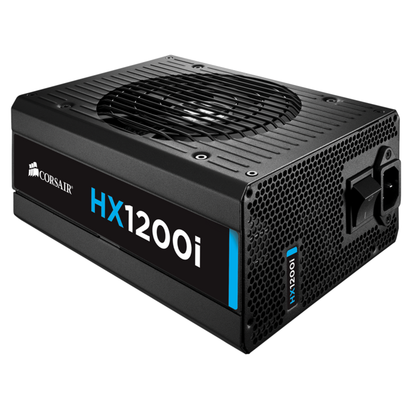 HXi Series™ HX1200i High-Performance ATX Power Supply — 1200 Watt 80 Plus® PLATINUM Certified PSU