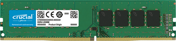 Crucial 4GB DDR4 2666MHz Desktop Single Rank - Platinum Selection