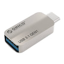 Orico USB Type-C to USB-A 3.1 ChargeSync On The Go Adapter - Silver - Platinum Selection