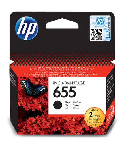 Hp  655 Black Ink Cartridge New