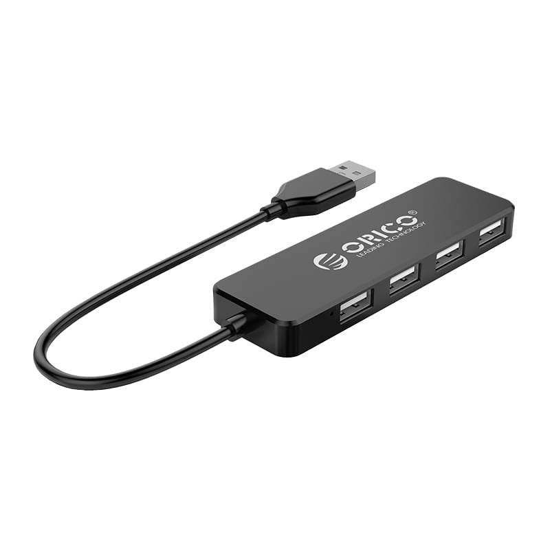 Orico 4 Port USB2.0 Hub - Black - Platinum Selection