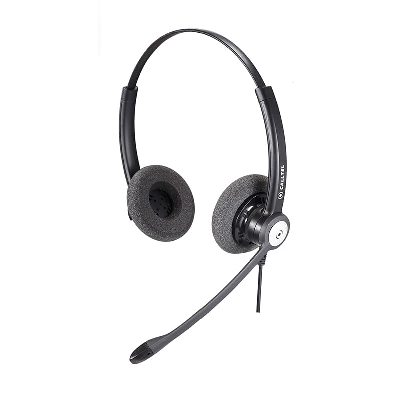 Calltel HW333N DH Stereo-Ear Noise-Cancelling Headset - Quick Disconnect Connector (UNBOXED DEAL)