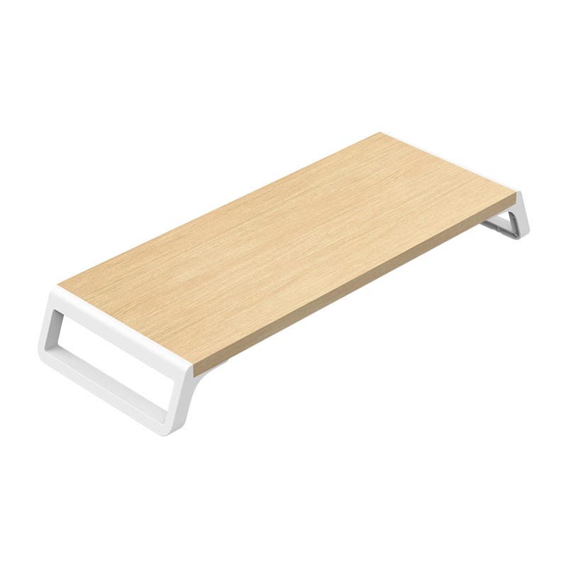 Orico Monitor Stand Riser Wood+ABS - White