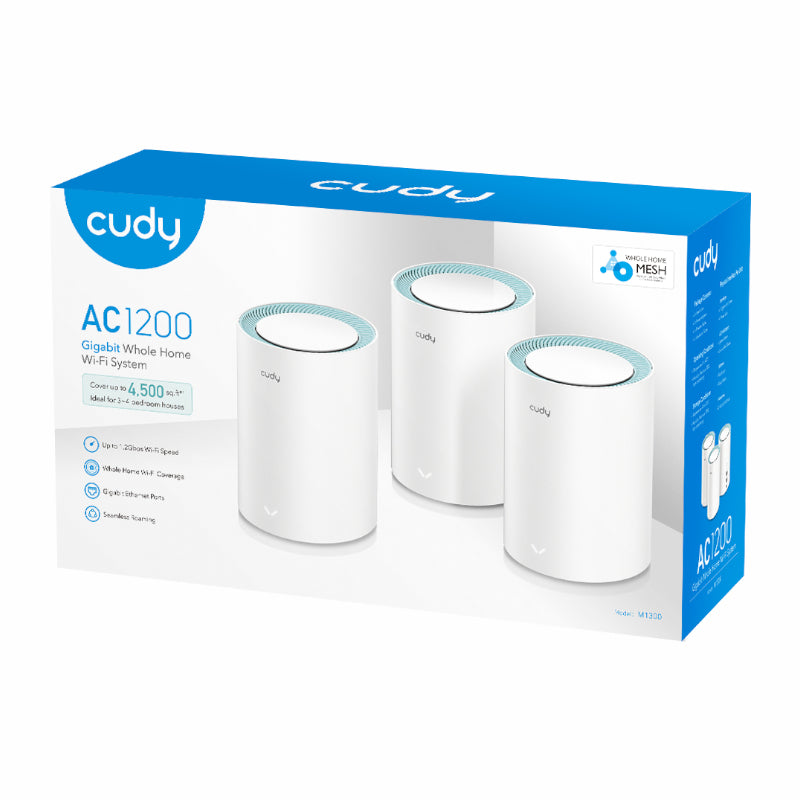 CUDY MESH KIT GIGABIT AC1200 3PK