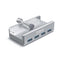 Orico 4 Port USB3.0 Clip-Type Hub Aluminium - Platinum Selection