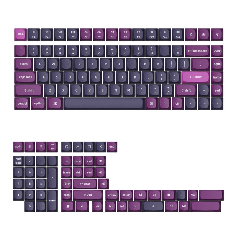 KEYCHRON FULL SET KEYCAPS PURPLE-0