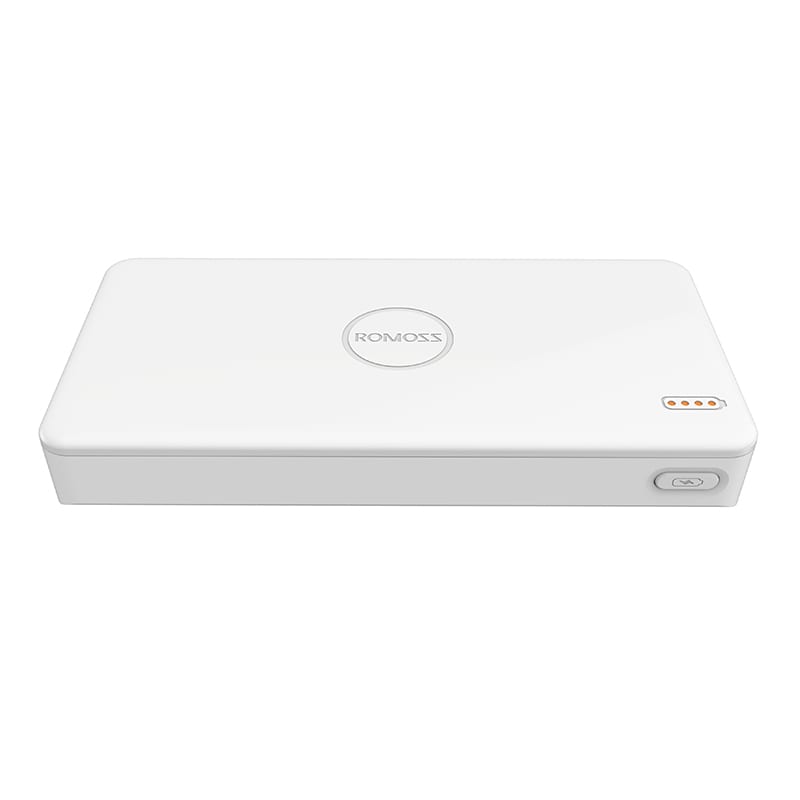 Romoss Pulse 20 20000mAh Input: Micro USB 5V 2.1A|Output: 1 x USB 5V 2.1A|1 x USB 5V 1A Power Bank - White