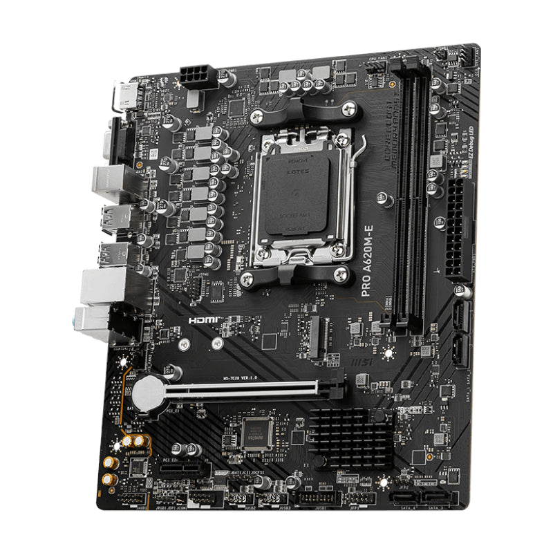 MSI PRO A620M-E AMD AM5 mATX Gaming Motherboard-2