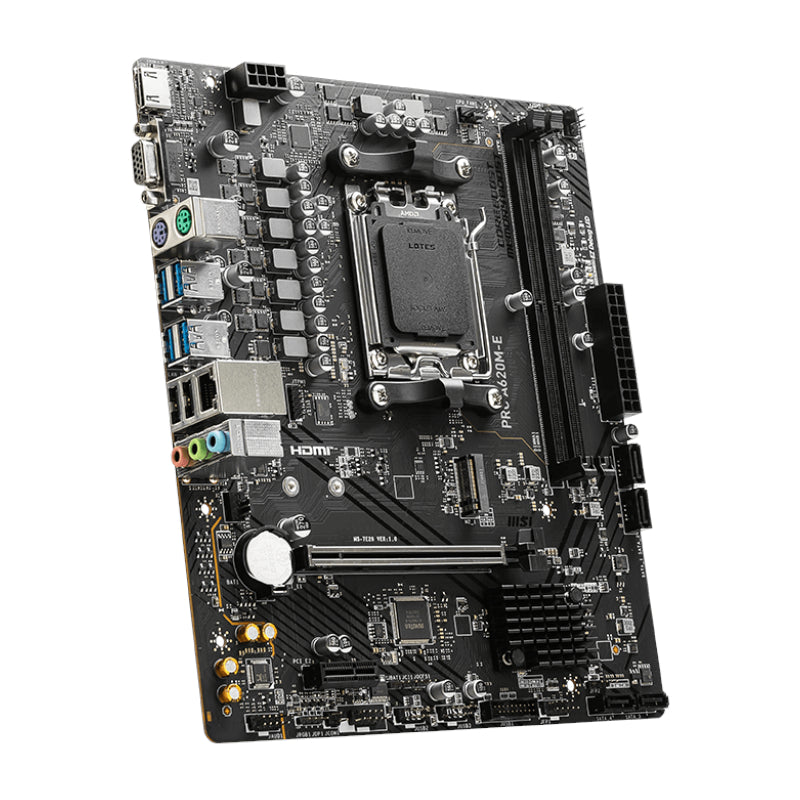 MSI PRO A620M-E AMD AM5 mATX Gaming Motherboard-3