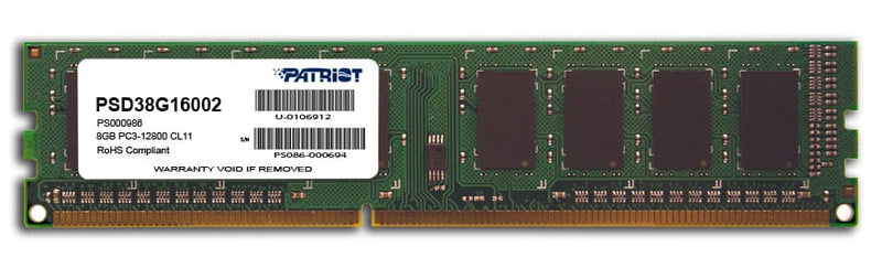 Patriot Signature Line 8GB DDR3 1600MHz Desktop Single Rank - Platinum Selection