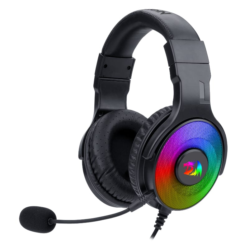 Redragon Pandora USB+3.5mm Aux | Vitrual 7.1 | RGB | In-Line Controller Gaming Headset - Black