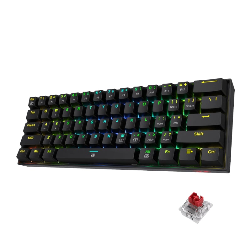 REDRAGON KB MECH DRAGONBORN RGB TKL BK-0