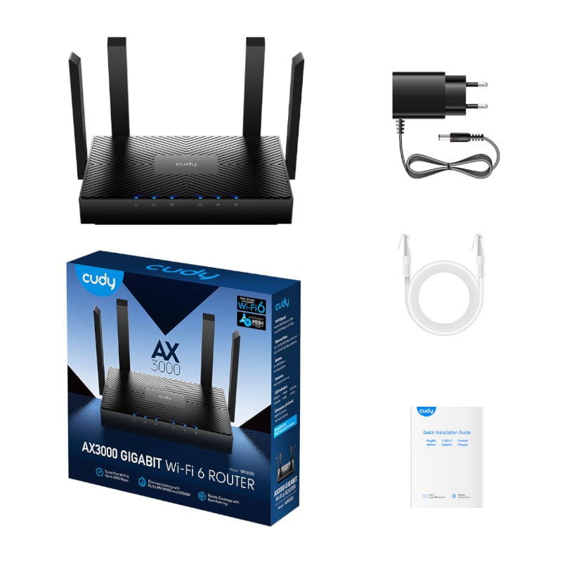 Cudy AX3000 Gigabit Wi-Fi 6 Mesh Router-3