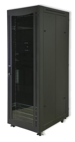 RCT 42U Server Cabinet   600x600 Gland + Screws Perforated  AP6642.PER.B
